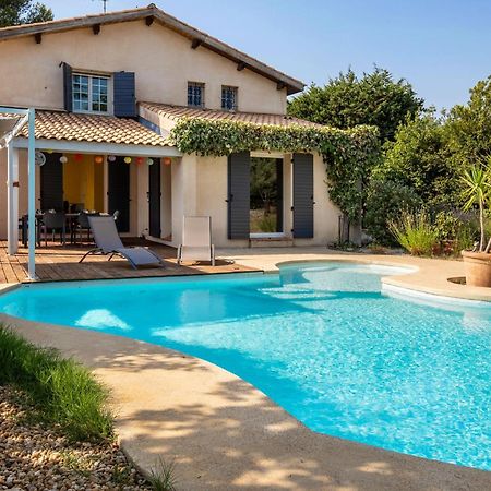 Villa Lumineuse Avec Piscine Chambres Ou Villa Saint-Georges-dʼOrques Eksteriør billede