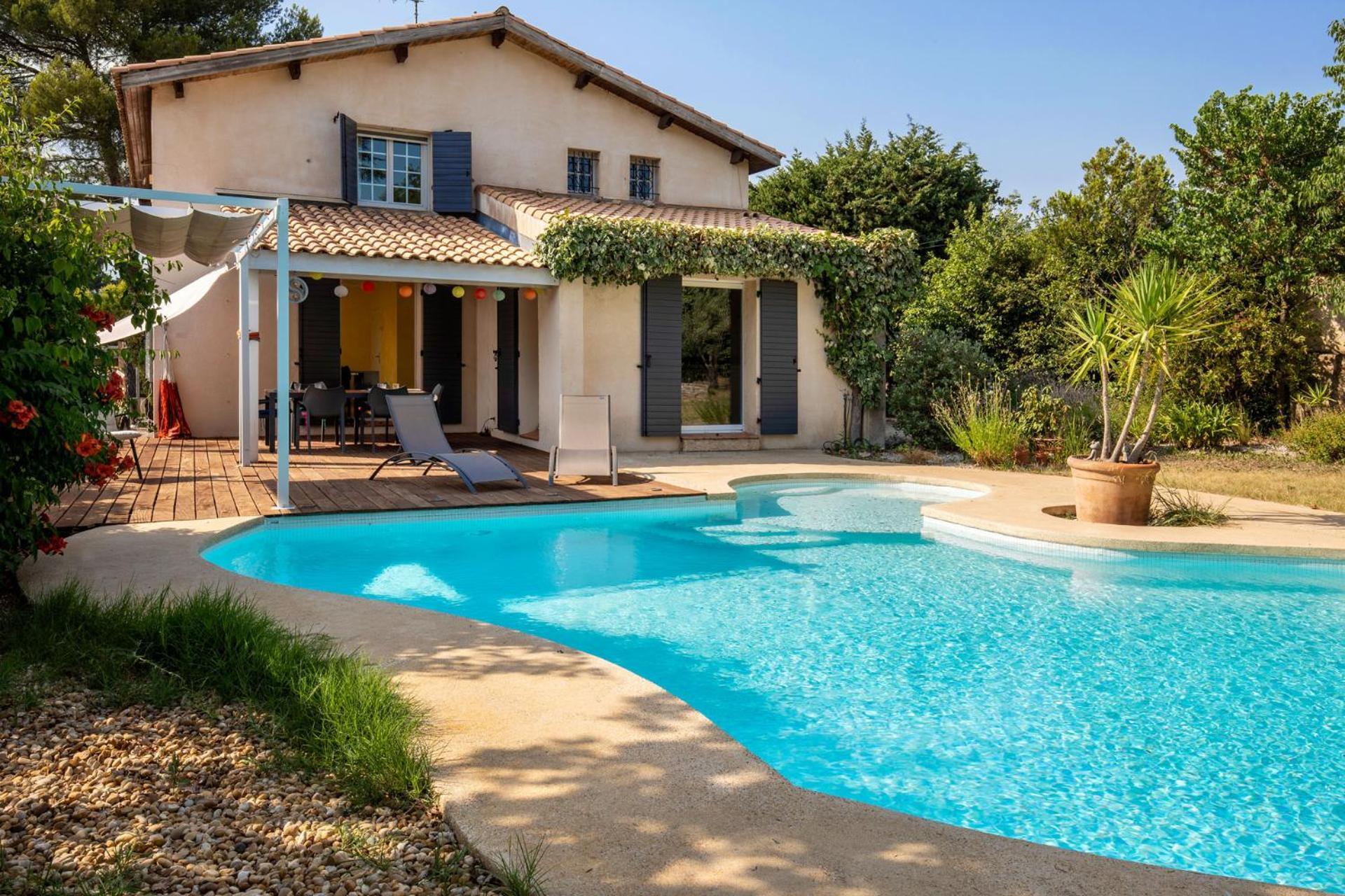Villa Lumineuse Avec Piscine Chambres Ou Villa Saint-Georges-dʼOrques Eksteriør billede